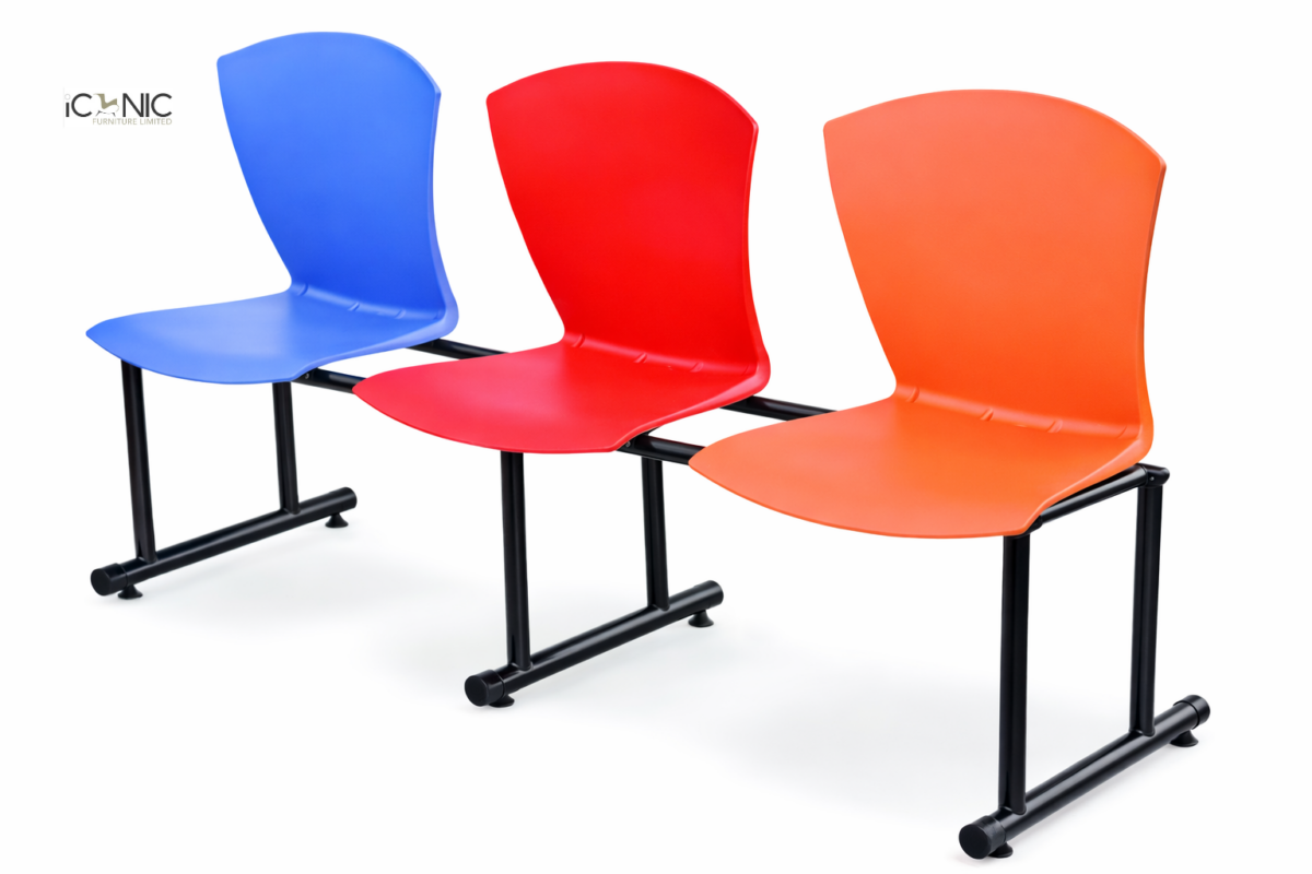Modern group chair for waiting area seating