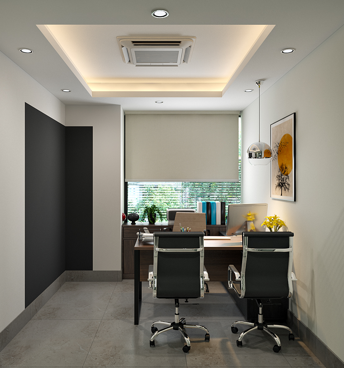 Executive Managing Director Office Interior executive md office interior with modern desk and professional workspace décor